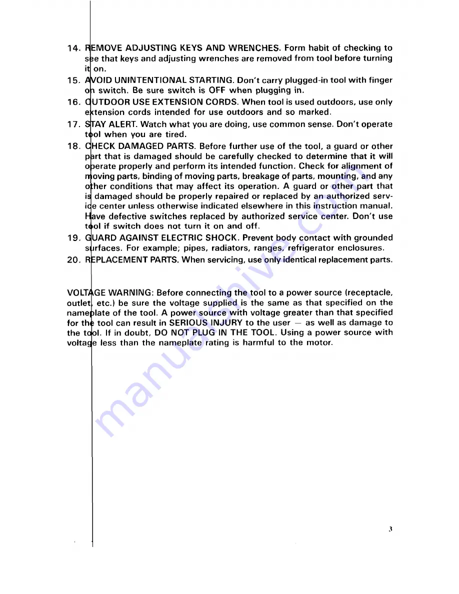 Makita JV2000 Instruction Manual Download Page 3