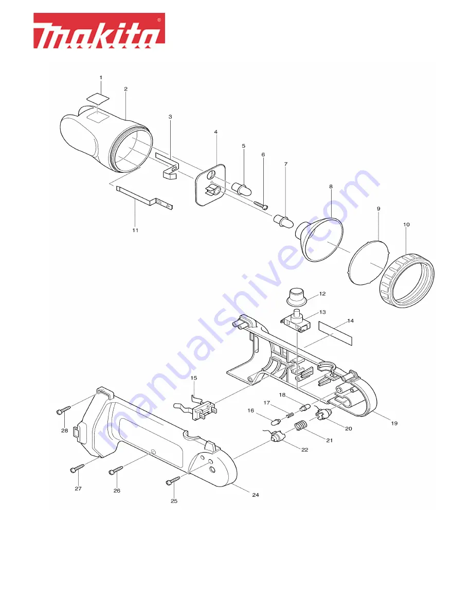 Makita ML18 Parts Breakdown Download Page 1