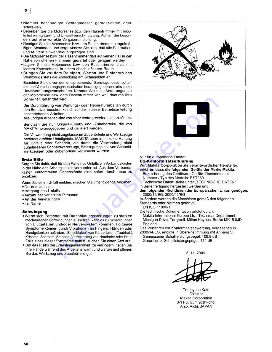 Makita RBC220 Instruction Manual Download Page 50