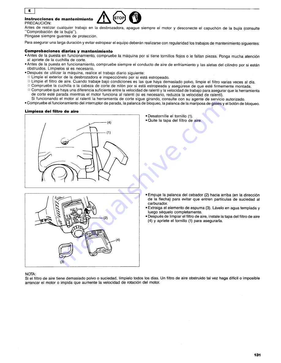 Makita RBC220 Instruction Manual Download Page 131