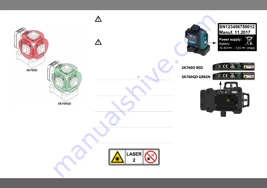 Makita SK700D Manual Download Page 74