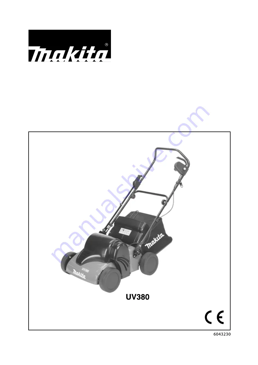 Makita UV380 Operator'S Manual Download Page 1