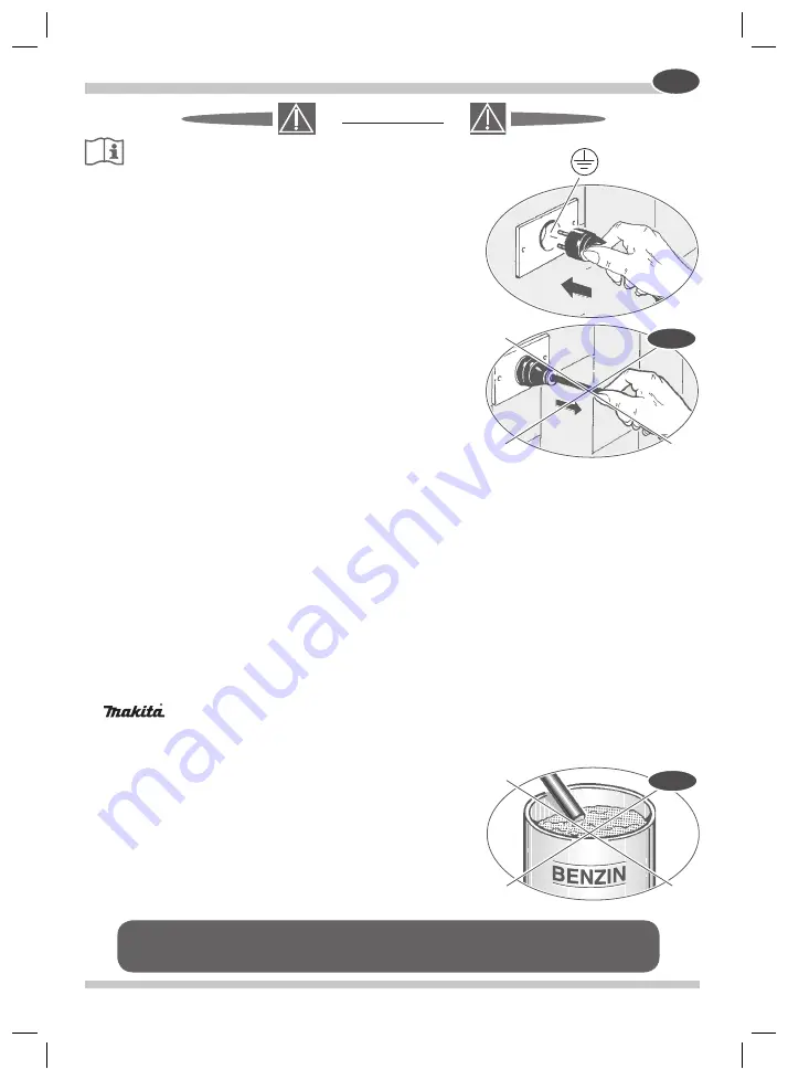 Makita VC3510 Instruction Manual Download Page 43