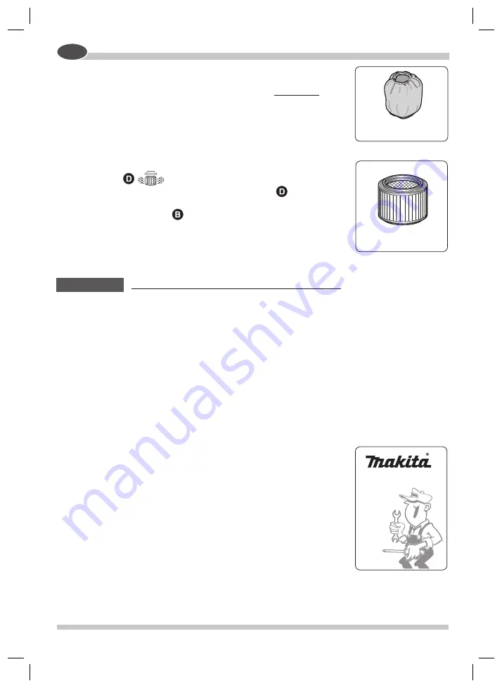 Makita VC3510 Скачать руководство пользователя страница 48