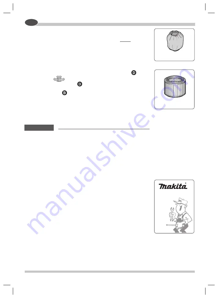 Makita VC3510 Скачать руководство пользователя страница 56