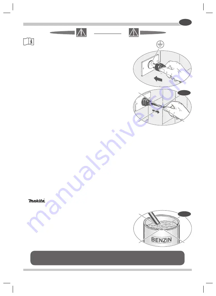 Makita VC3510 Instruction Manual Download Page 59