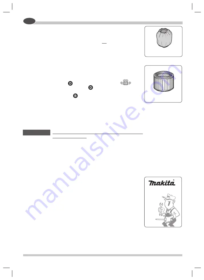 Makita VC3510 Instruction Manual Download Page 120