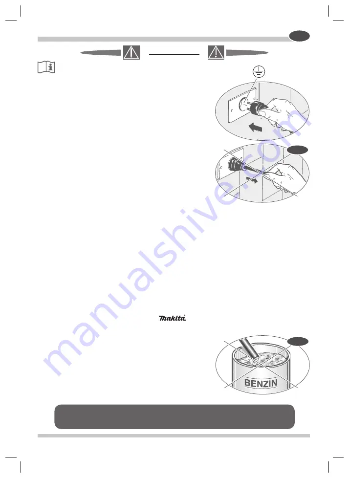 Makita VC3510 Instruction Manual Download Page 147