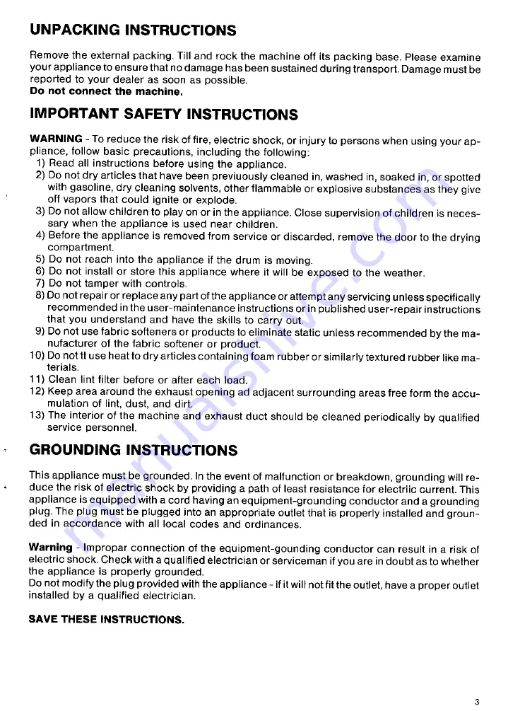 Malber TD 700 Instruction Booklet Download Page 3