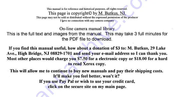 Mamiya C3 User Manual Download Page 1