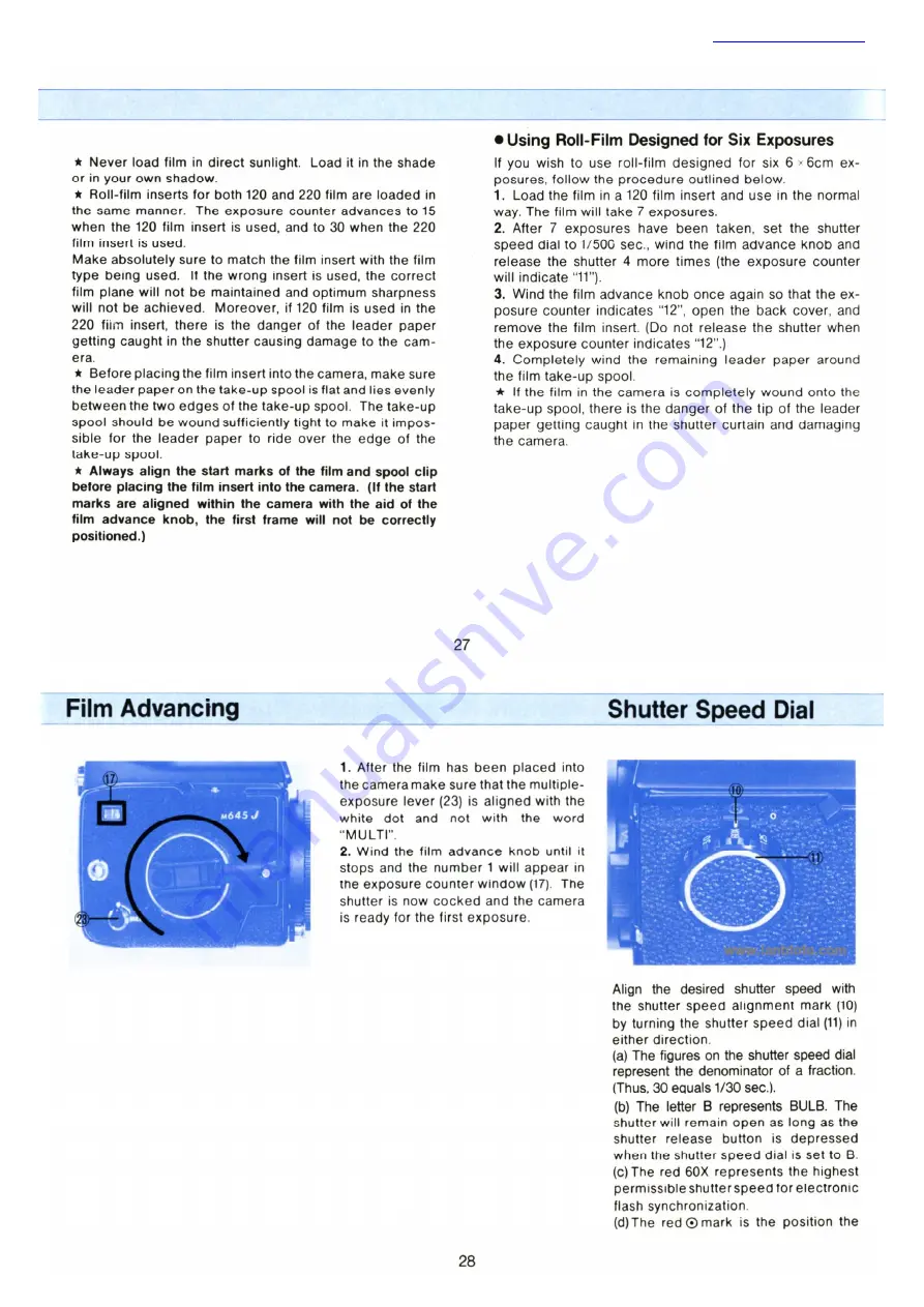 Mamiya M645J Скачать руководство пользователя страница 15