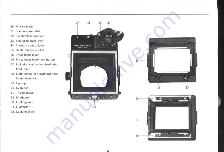 Mamiya UNIVERSAL BLACK Скачать руководство пользователя страница 7