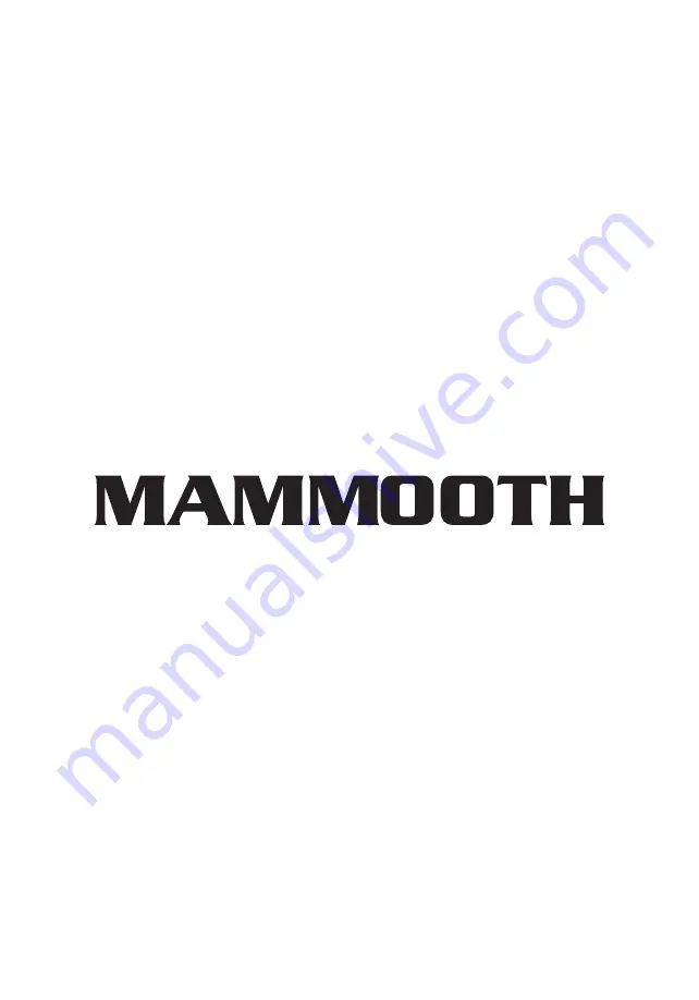 Mammoth M.DC.T.GT.20.260 Manual Download Page 18