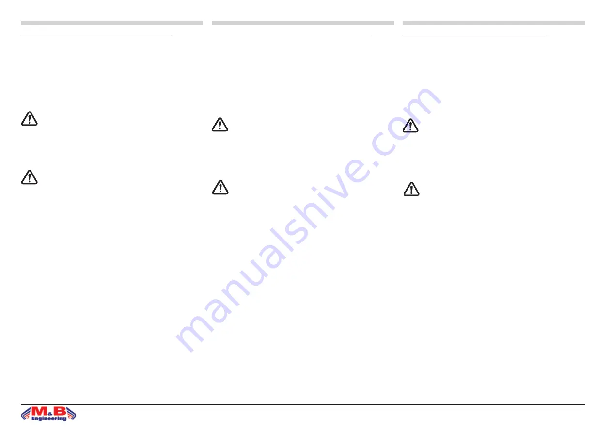 M&B Engineering TC 522 Original Instruction Manual Download Page 41