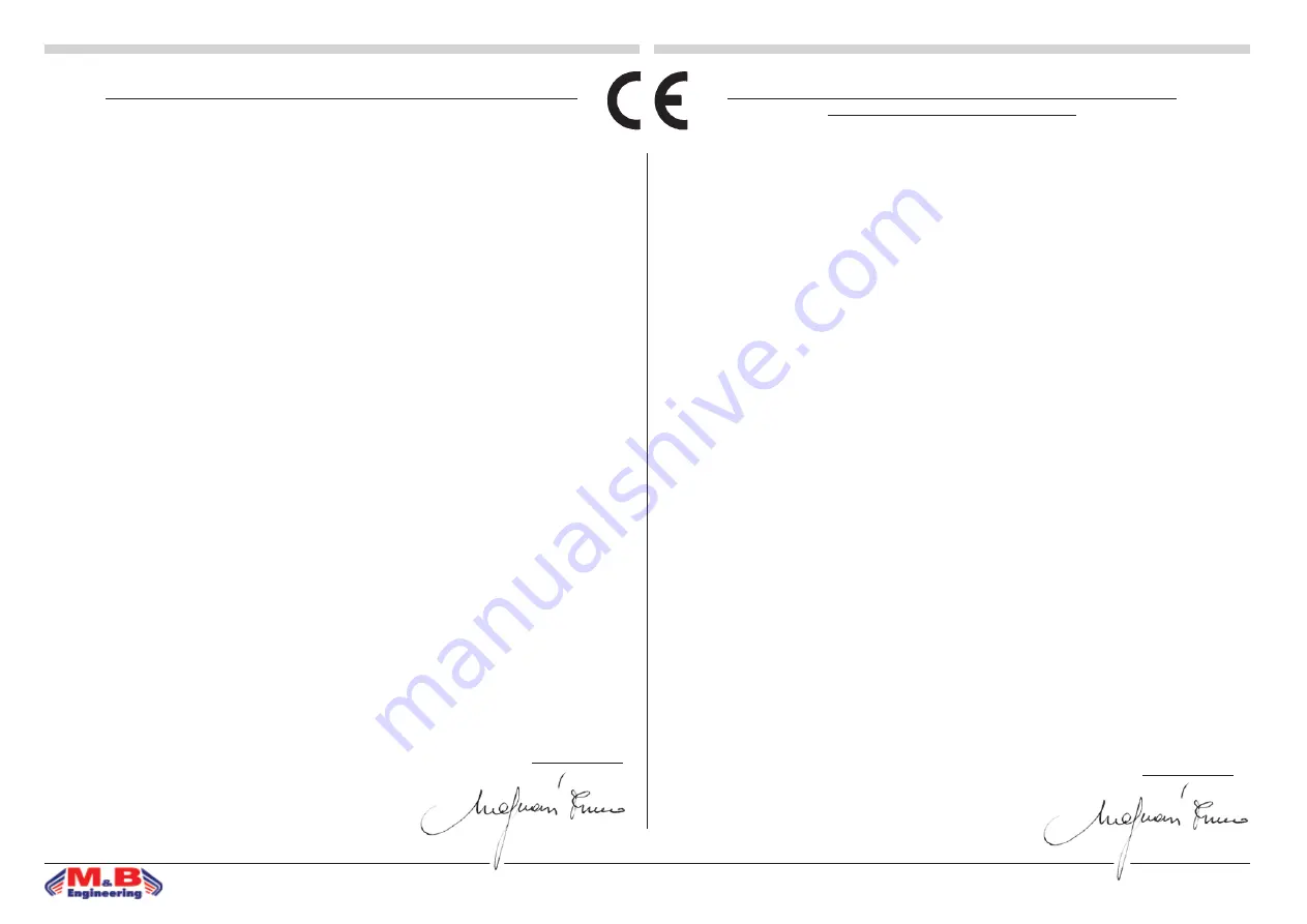 M&B Engineering TC 522 Original Instruction Manual Download Page 56