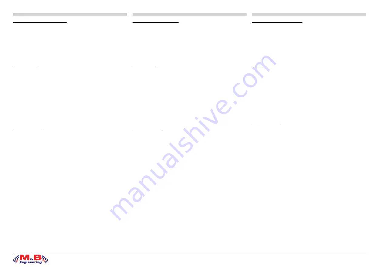 M&B Engineering WB 200 Original Instruction Manual Download Page 11