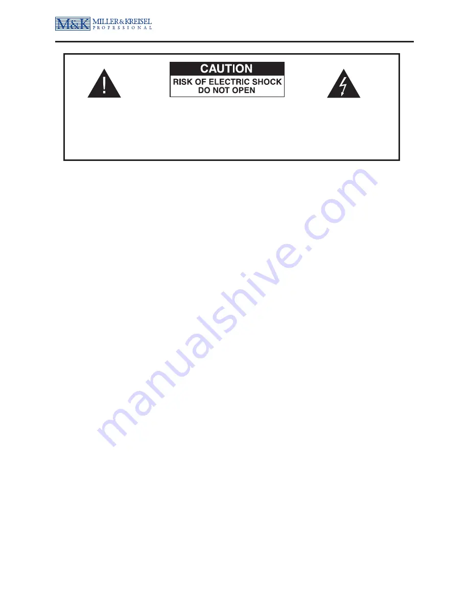 M&K Sound MPS-2810 Operation Manual Download Page 2