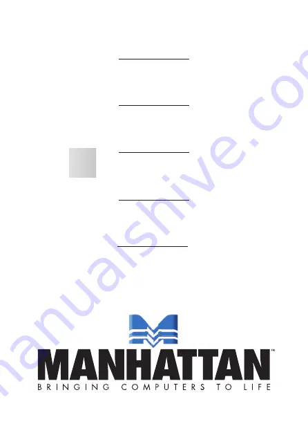 Manhattan 516167 Скачать руководство пользователя страница 8