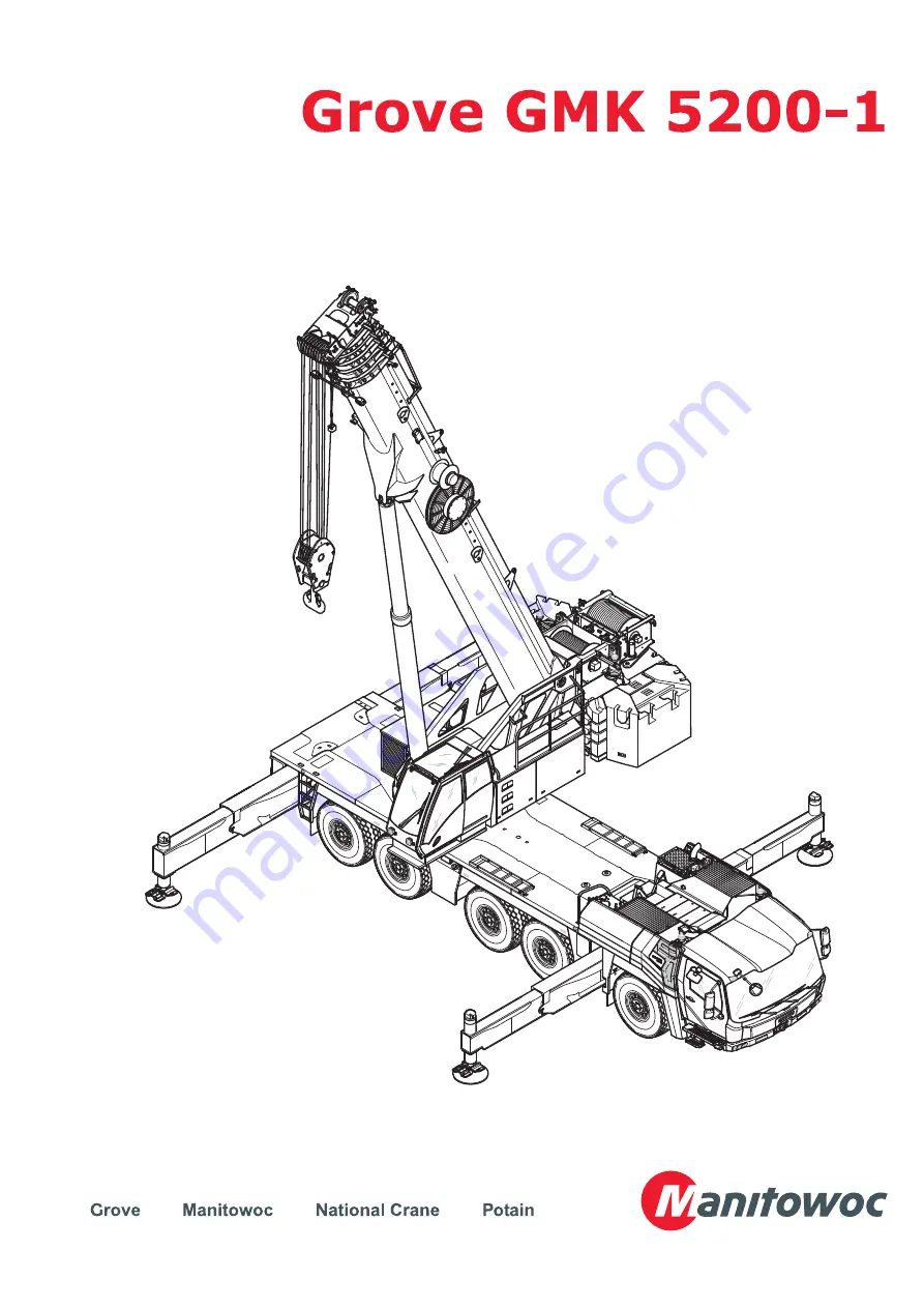 Manitowoc Grove GMK 5200-1 Maintenance Manual Download Page 1