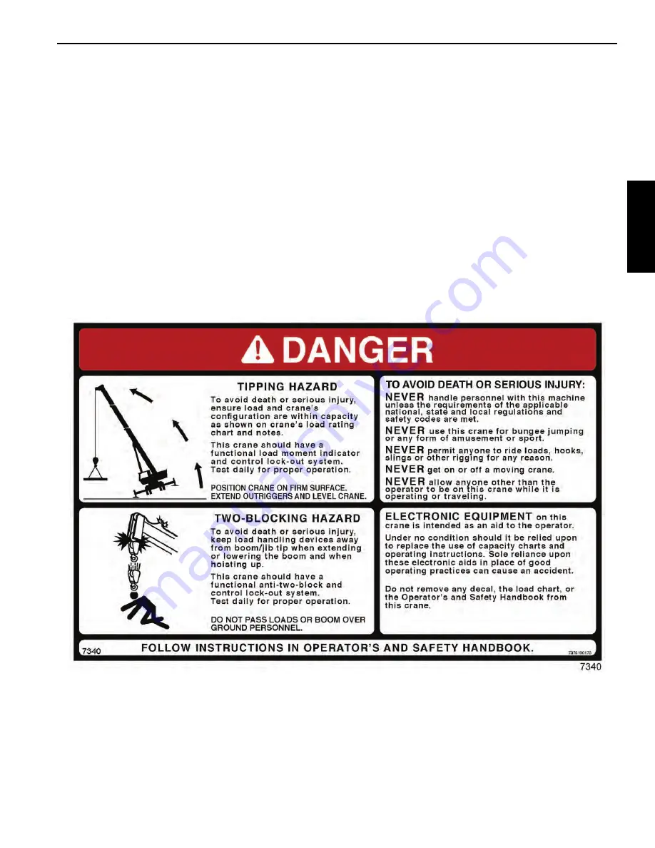 Manitowoc Grove TMS800E13 Operator'S Manual Download Page 21