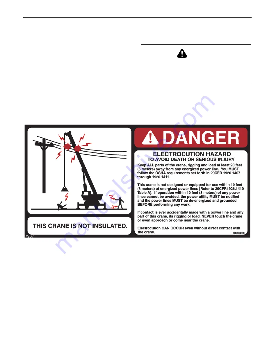 Manitowoc National Crane 800D Operator'S And Service Manual Download Page 33