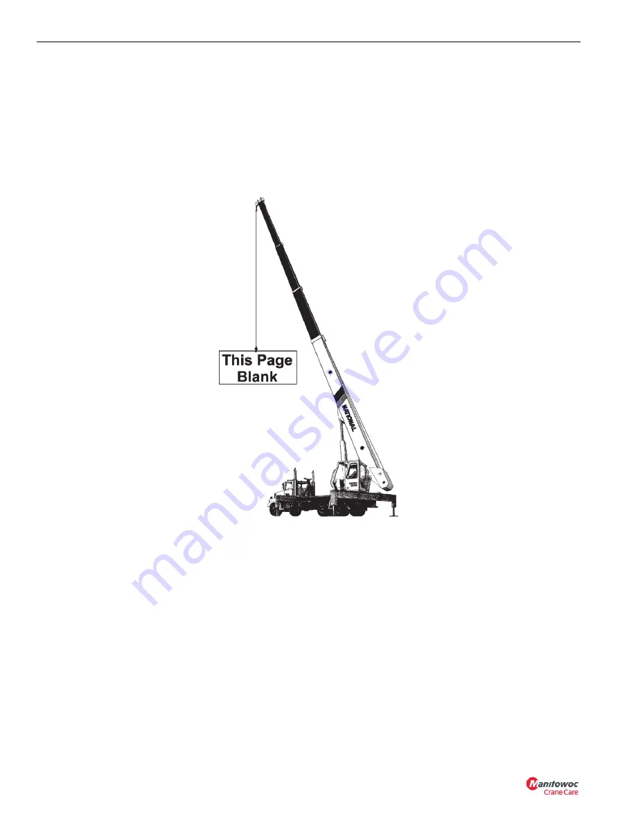 Manitowoc National Crane NBT30H-2 Service Manual Download Page 110