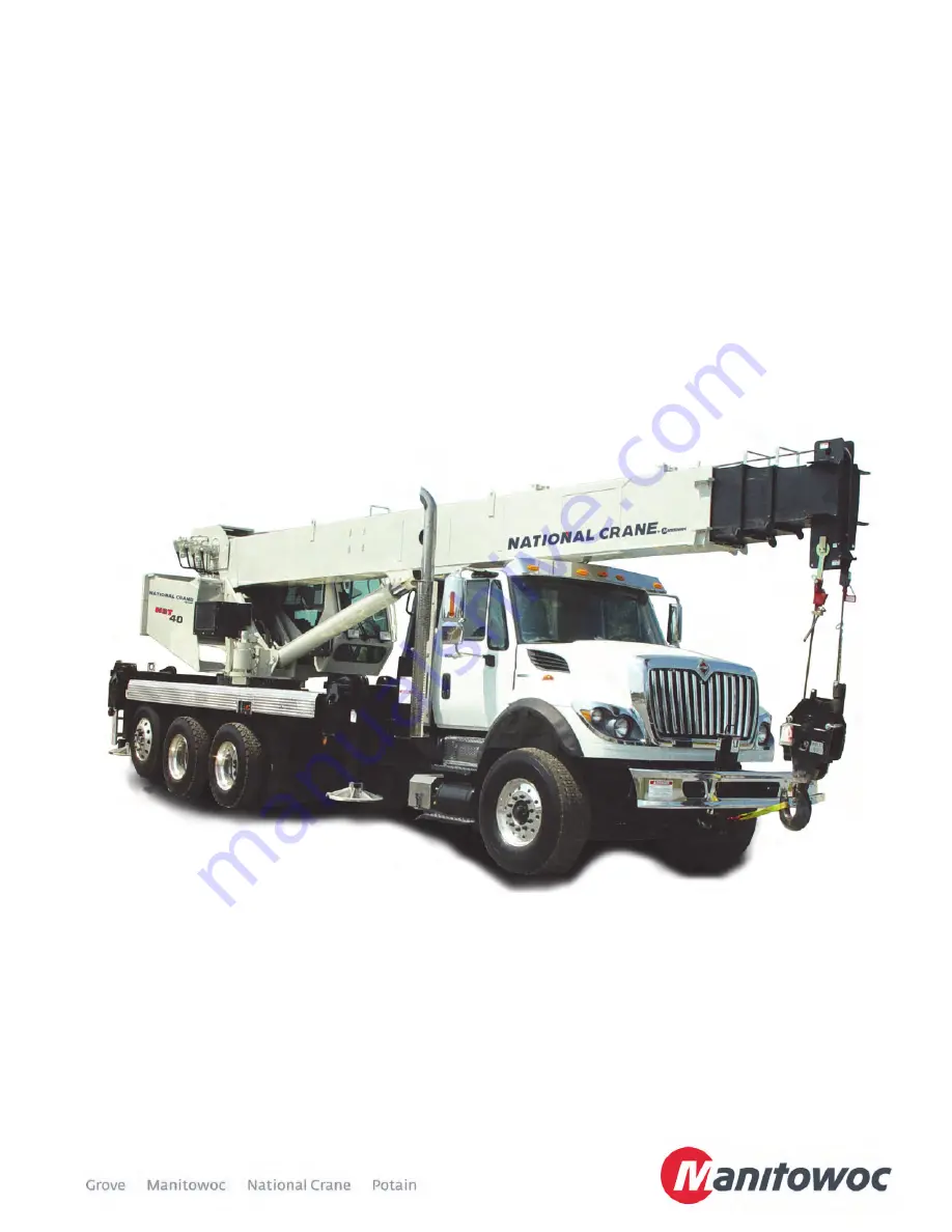 Manitowoc National Crane NBT40 Series Service Manual Download Page 1