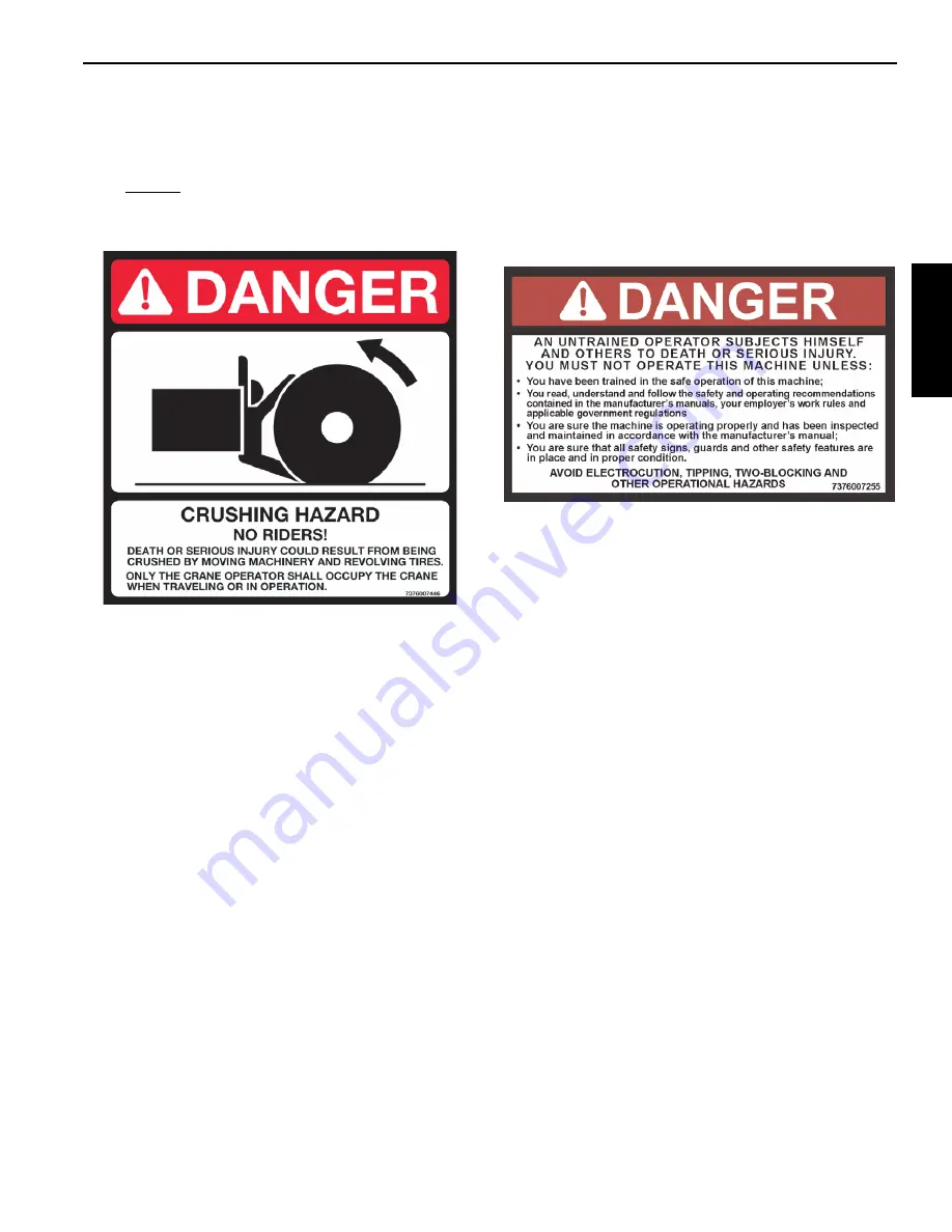 Manitowoc National Crane NBT50 Series Operator'S Manual Download Page 17