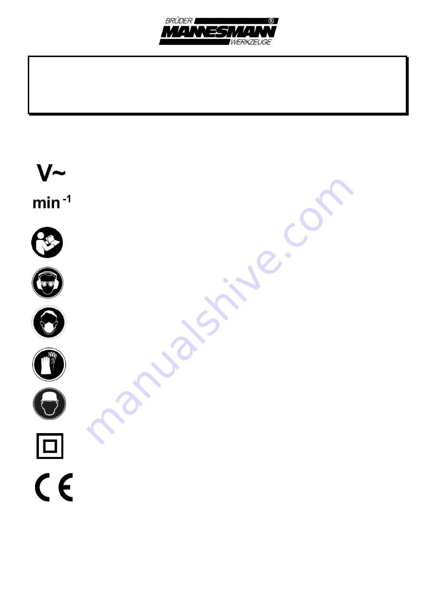 Mannesmann 12597 Instruction Manual Download Page 30