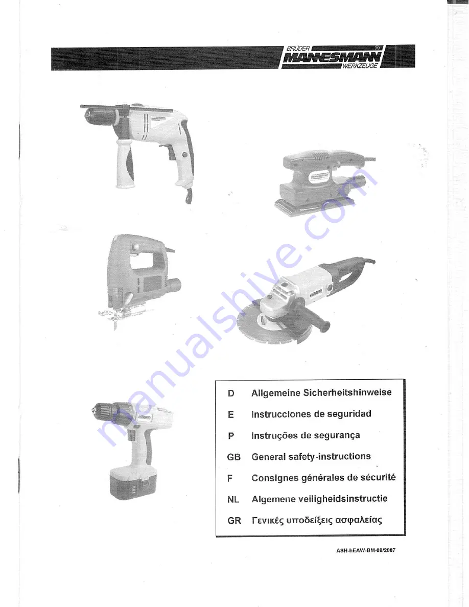 Mannesmann 12795 Instruction Manual Download Page 11