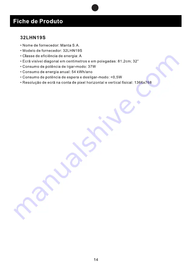 Manta 32LHN19S User Manual Download Page 72