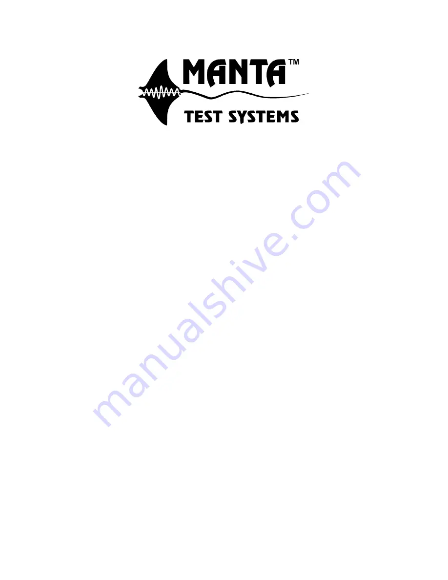 Manta MTS-3000 Series Operation And Reference Manual Download Page 2