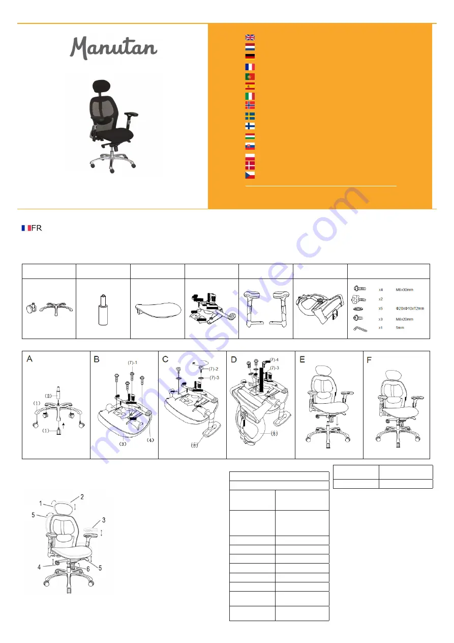 Manutan A131652 Скачать руководство пользователя страница 1