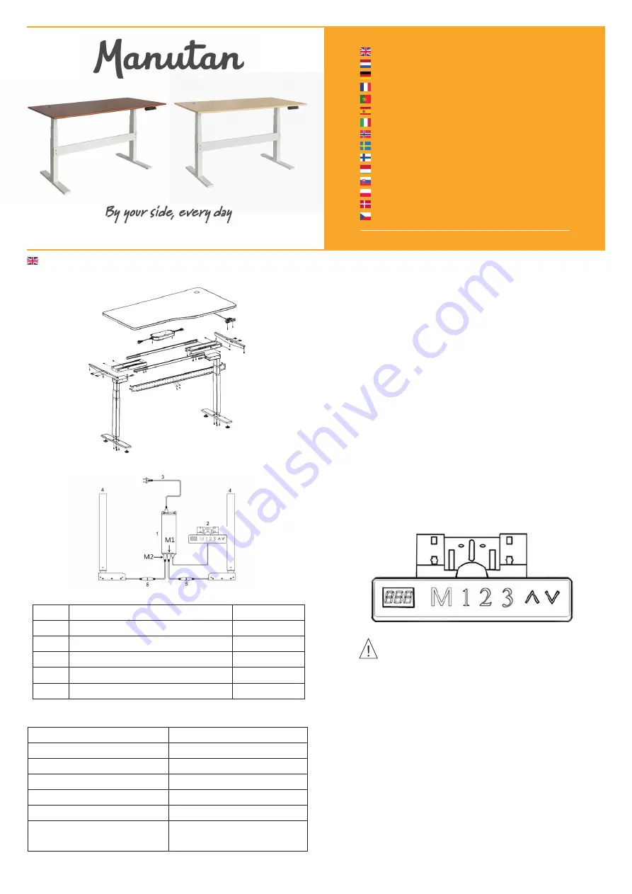 Manutan A260992 Скачать руководство пользователя страница 1