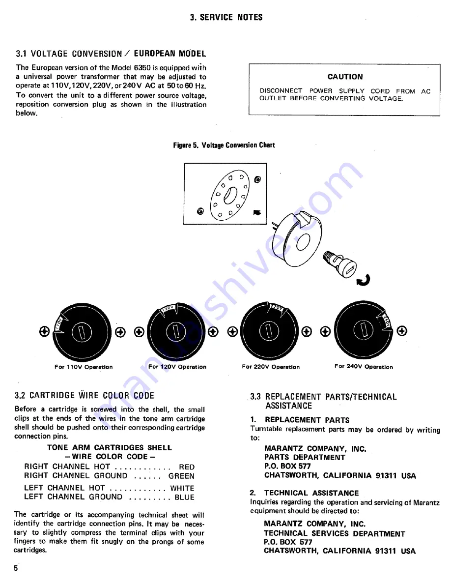 Marantz 6350 Service Manual Download Page 8