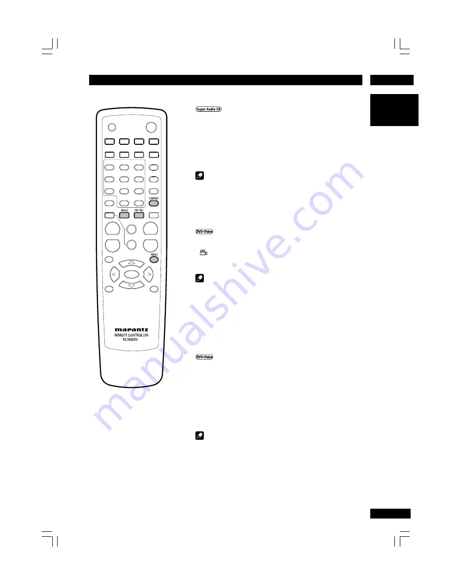 Marantz DV7600 User Manual Download Page 23