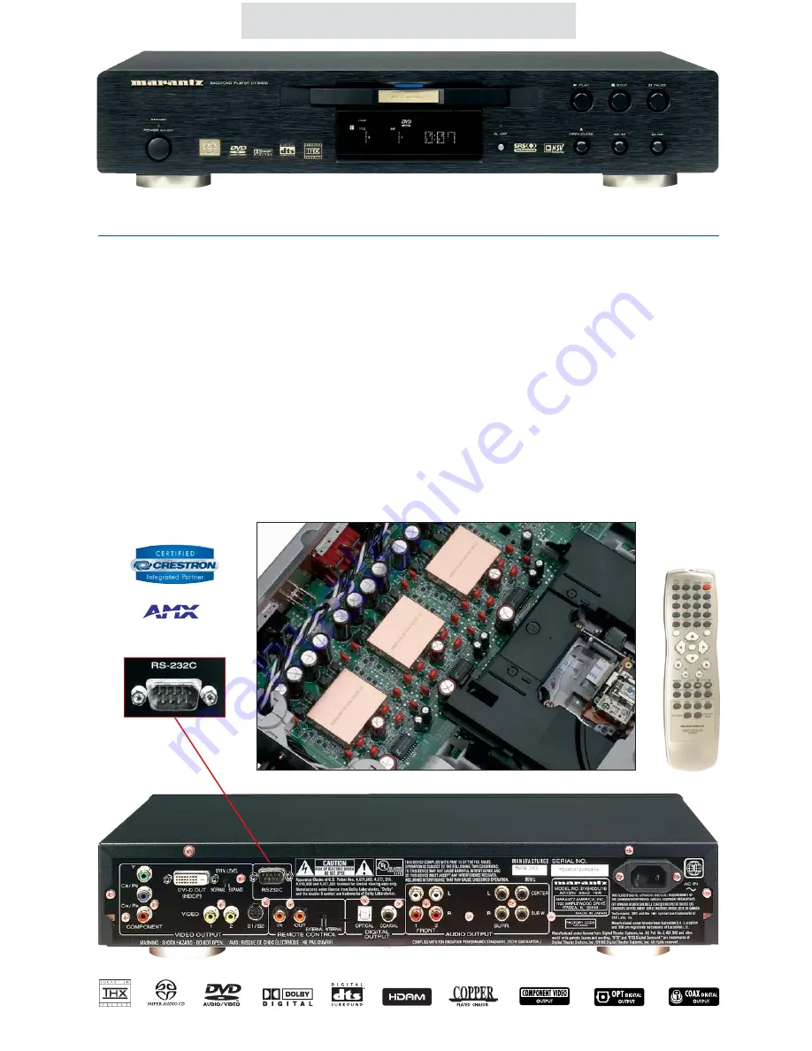 Marantz DV8400 Specifications Download Page 1