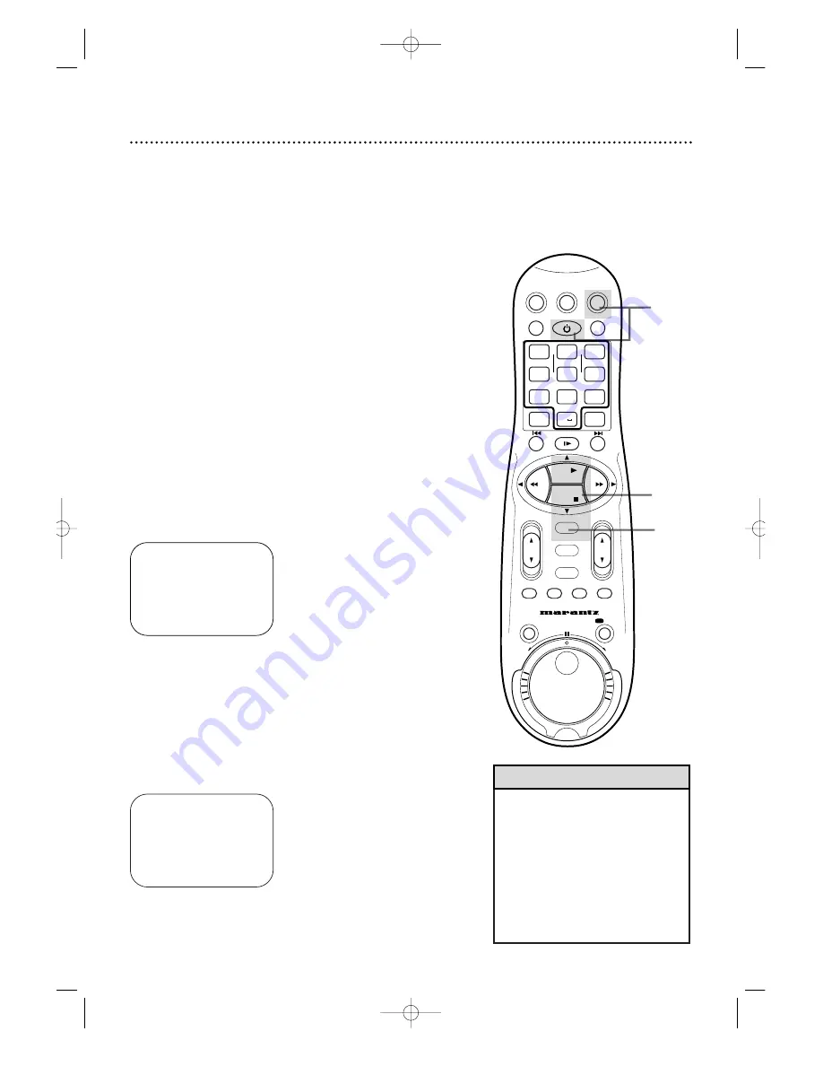 Marantz MV5100 Скачать руководство пользователя страница 10