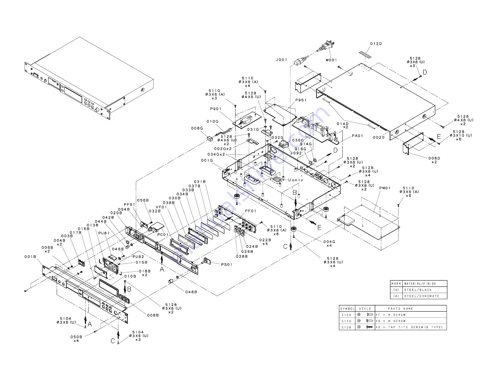 Marantz PMD570 Service Manual Download Page 52