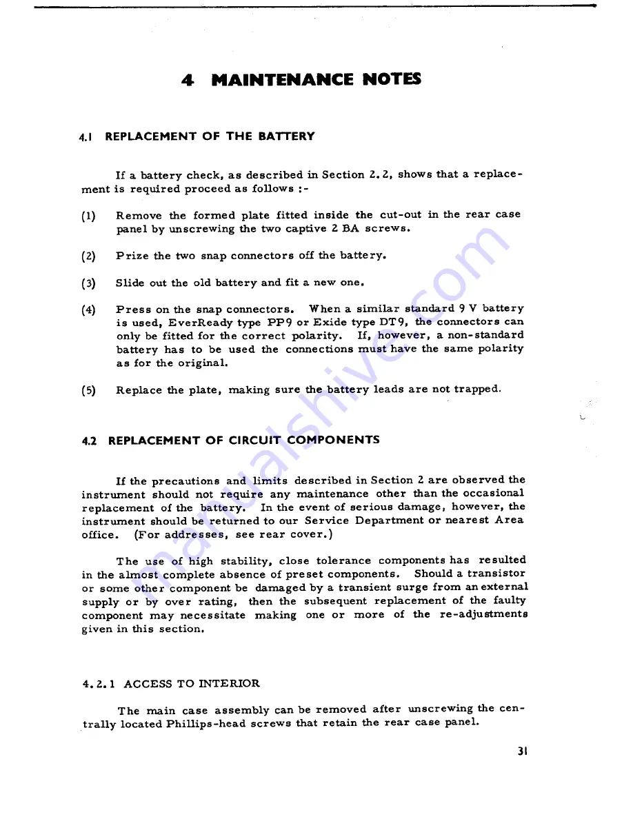 Marconi Instruments TF 2700 Operating Instructions Manual Download Page 30