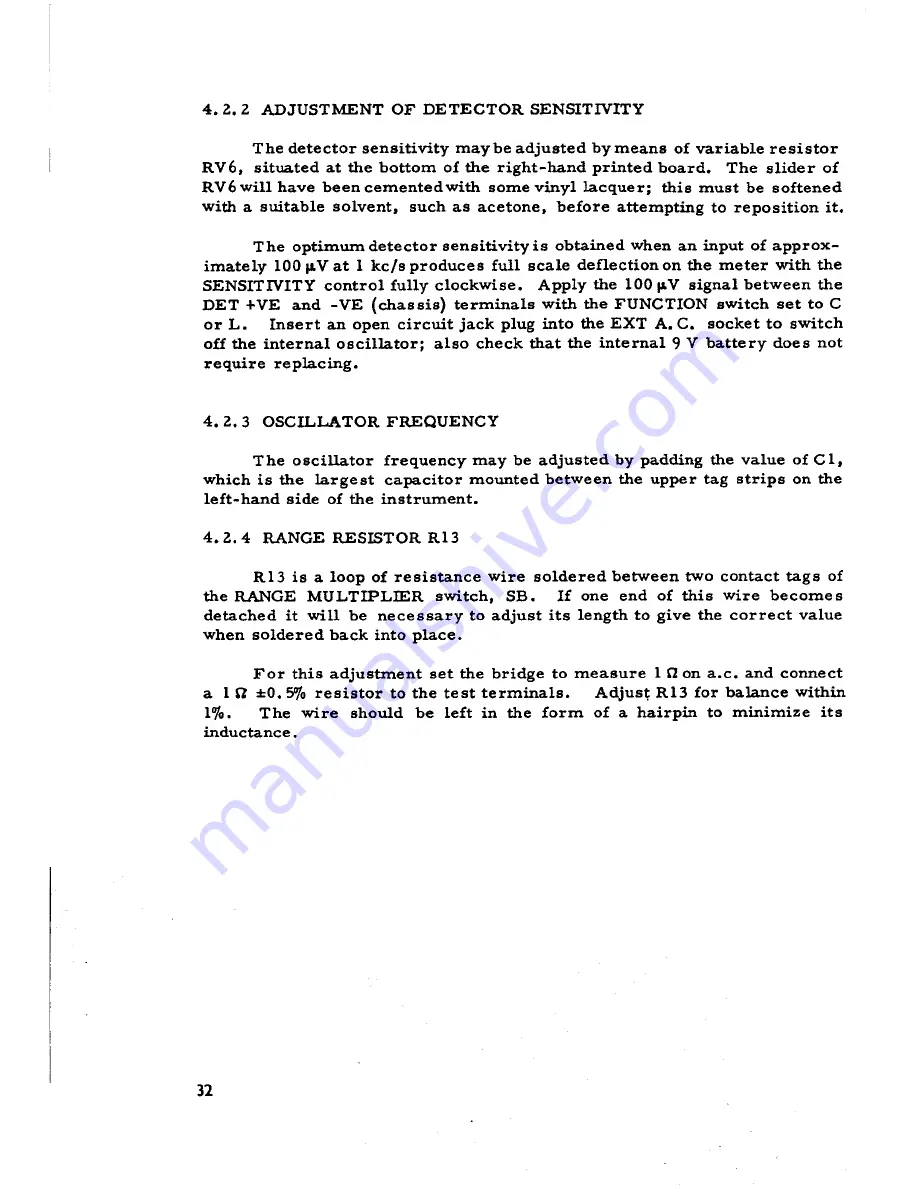 Marconi Instruments TF 2700 Operating Instructions Manual Download Page 31