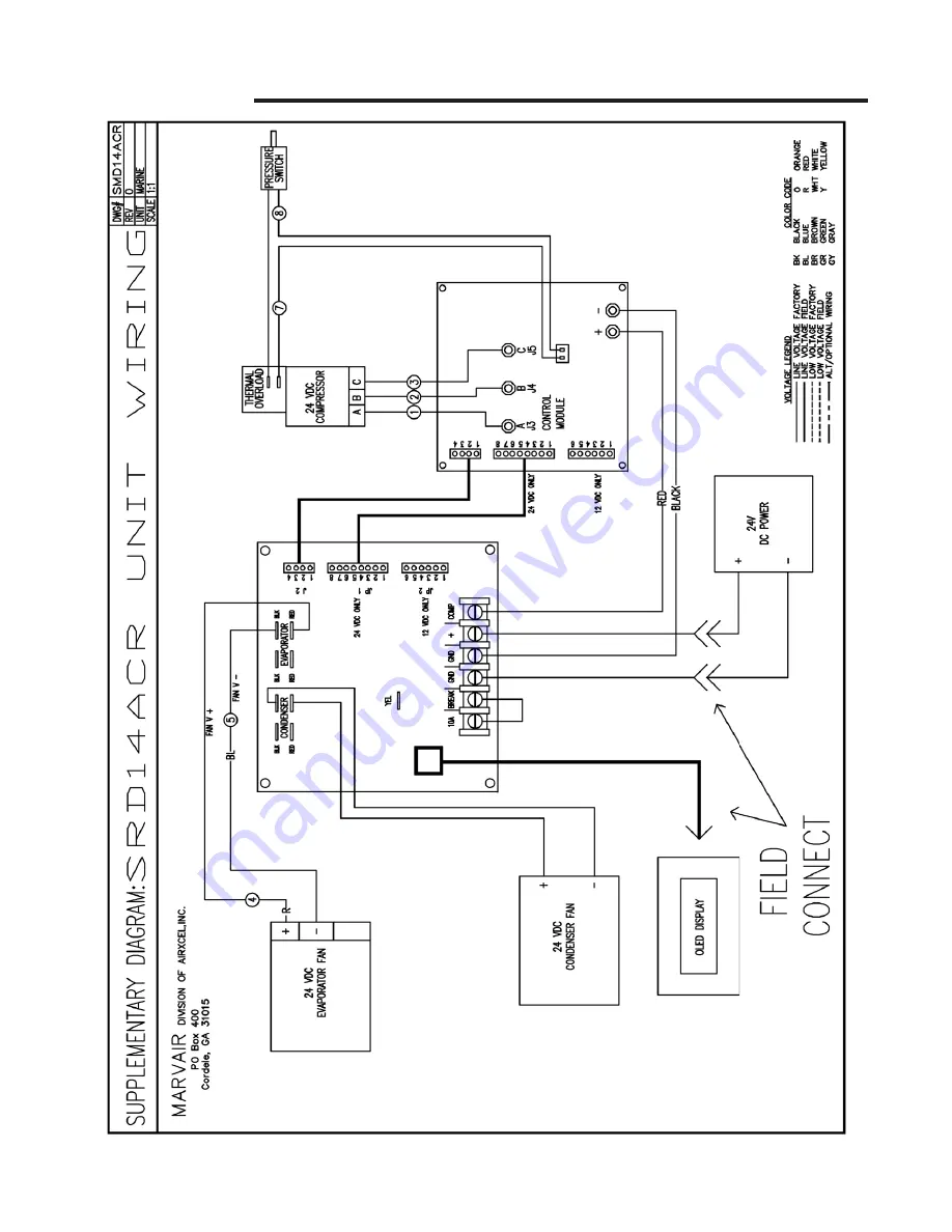 Marine Marvair SeaMach 24 VDC Installation Manual Download Page 10