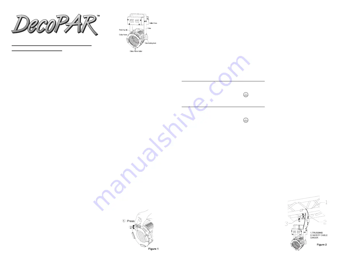 Mark DecoPAR DPRC35E Quick Start Manual Download Page 2