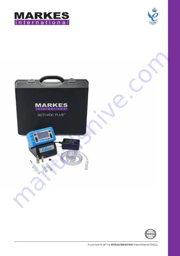 Markes International ACTI-VOC PLUS C-FFP-01 Instructions For Use Manual Download Page 1