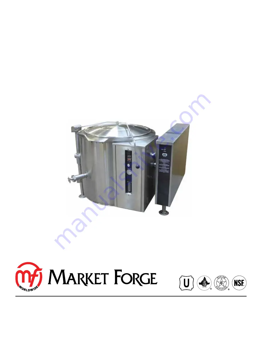 Market Forge Industries FT-40GLS Installation Operation & Maintenance Download Page 1