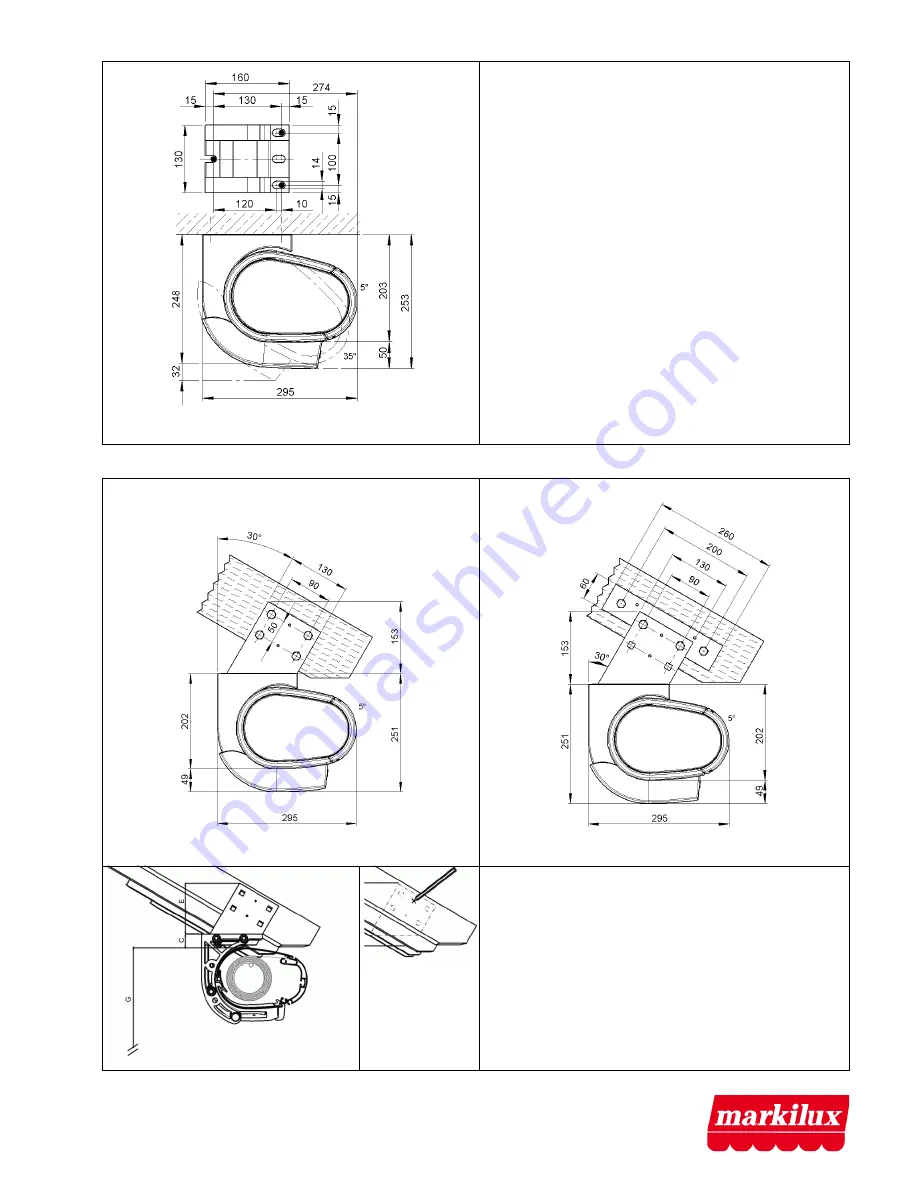 Markilux 6000 Fitting Instructions Manual Download Page 4