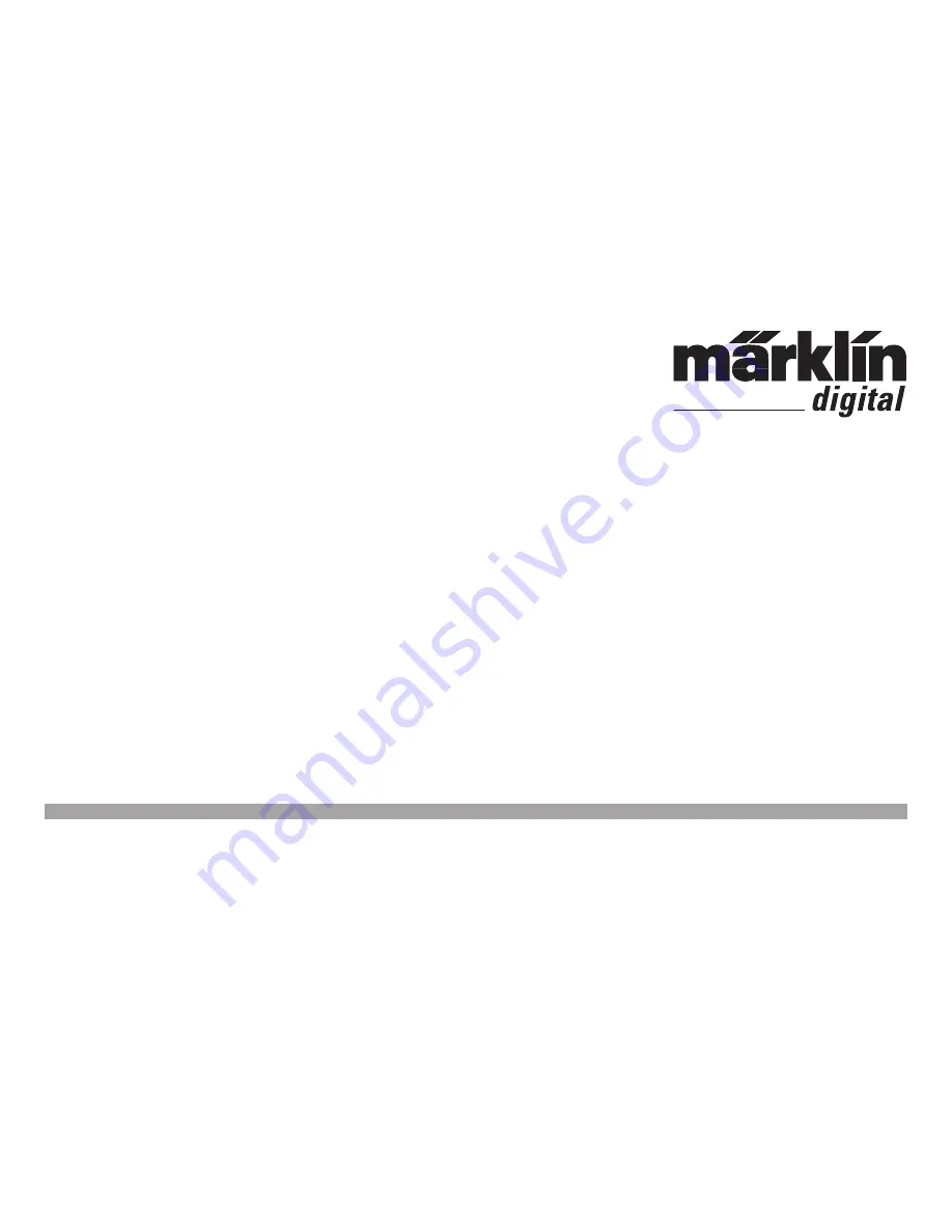 marklin 60971 User Manual Download Page 1