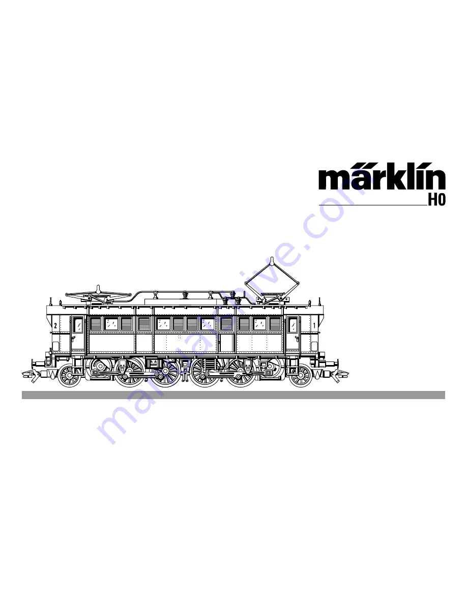 marklin BR E 75 Скачать руководство пользователя страница 1