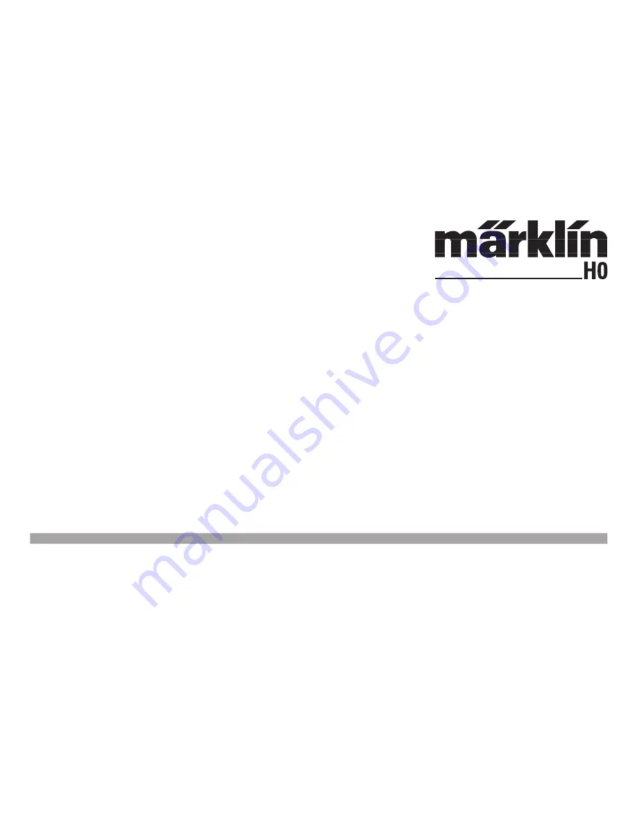 marklin MAK G1000 B User Manual Download Page 1