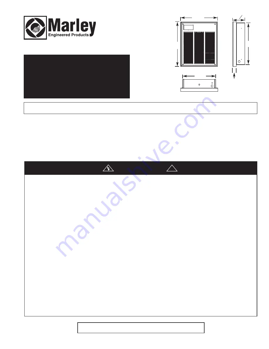 Marley HTWH Series Скачать руководство пользователя страница 1